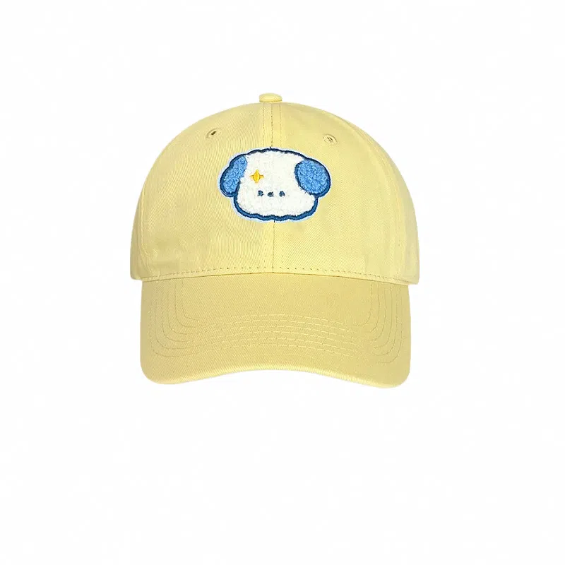 SLEEPYWALK Blue Dog Embroidery Cap