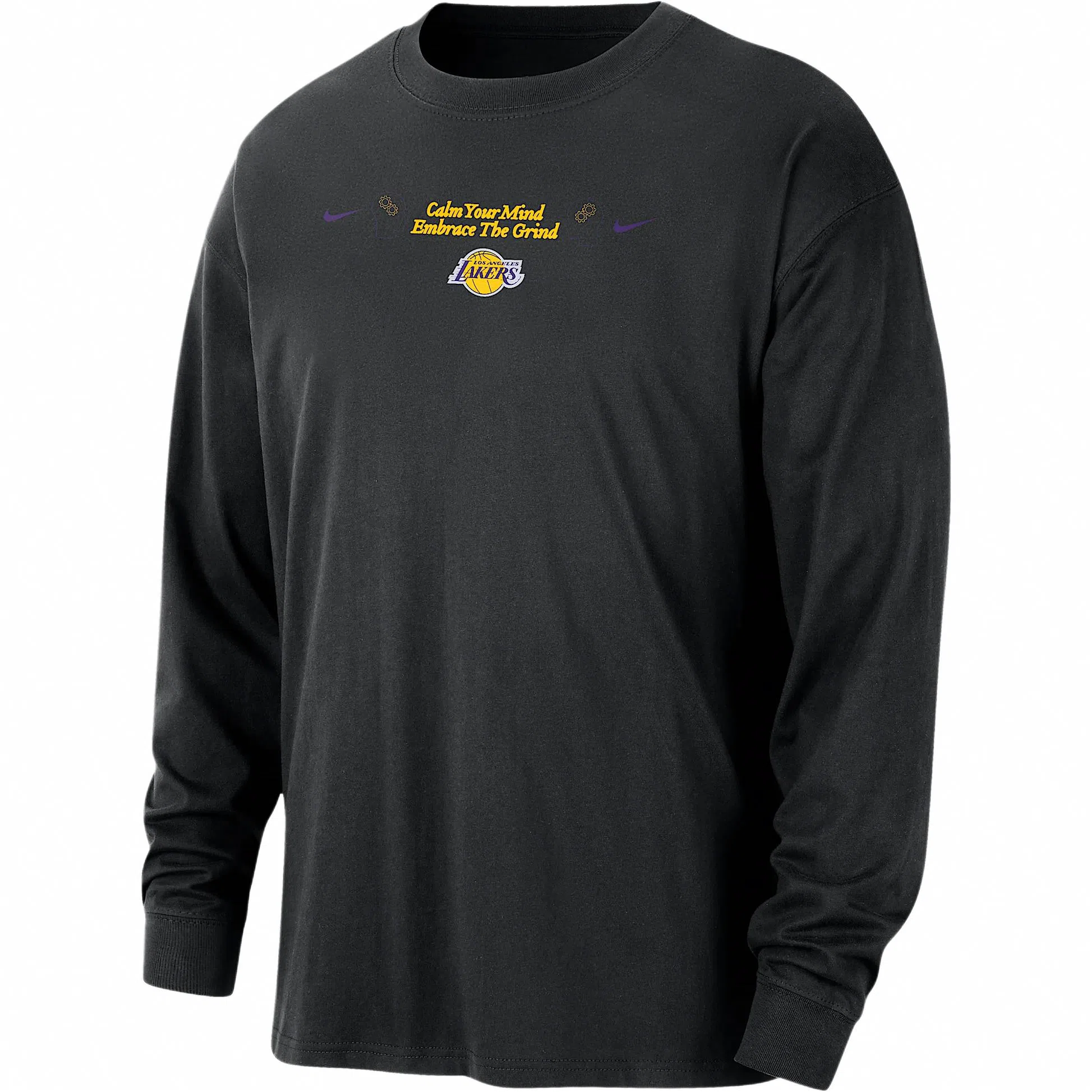 Nike x NBA Courtside Los Angeles Lakers Long Sleeve Tee Black