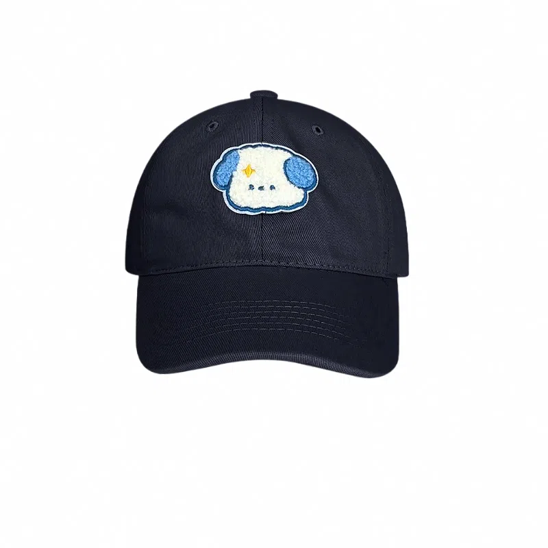 SLEEPYWALK Blue Dog Embroidery Cap