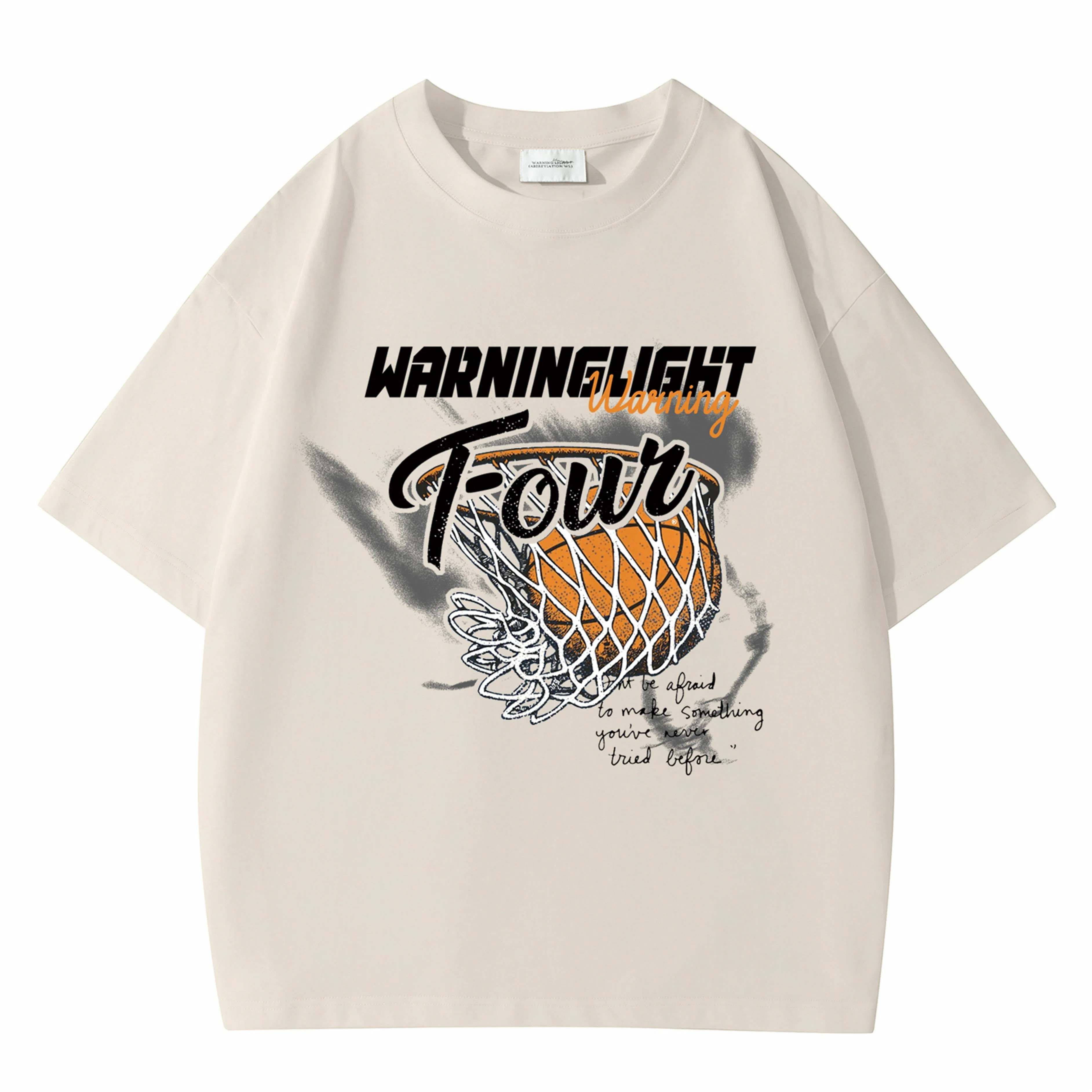 WARNING LIGHT Graphic Print T-Shirt