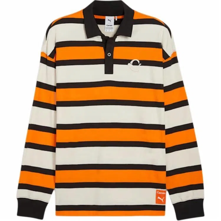 PUMA x CARROTS Striped Long Sleeve Tee Orange White