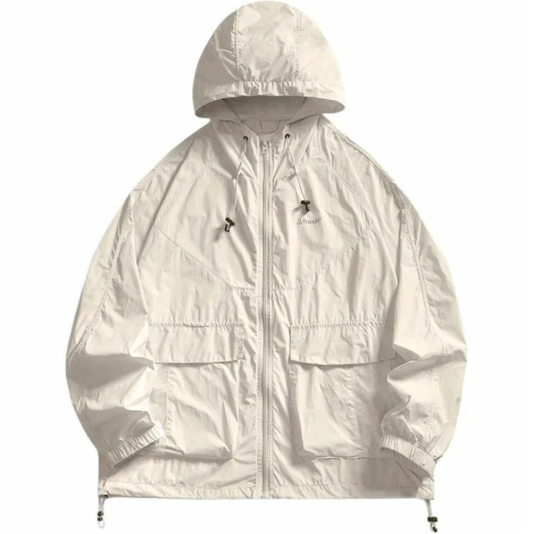 赞仕 美式轻薄工装百搭防紫外线纯色防晒服 男女同款