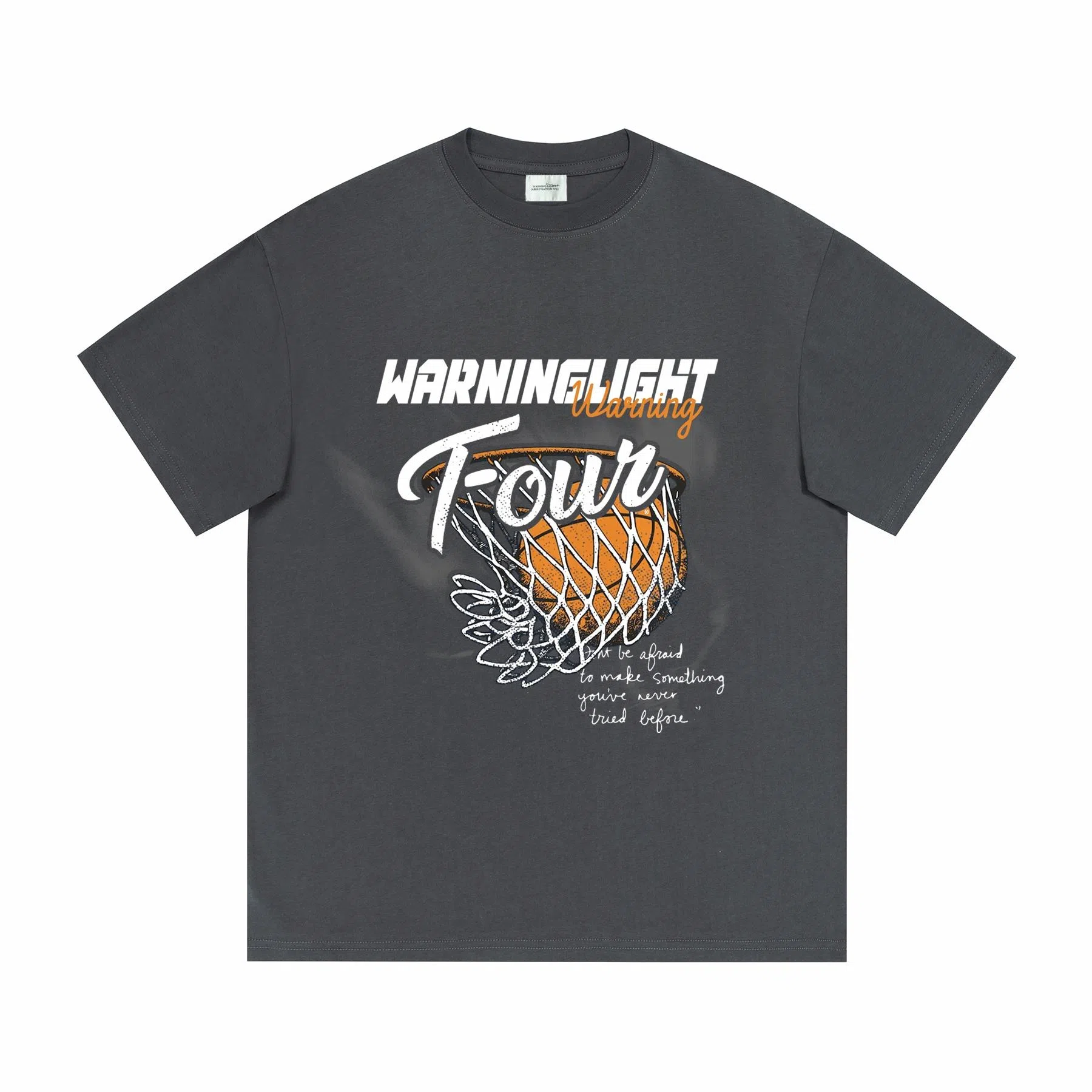 WARNING LIGHT Graphic Print T-Shirt