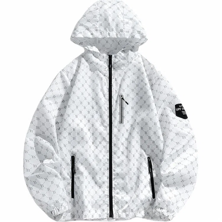 大白鲨 潮流薄款户外运动透气防晒服 男款