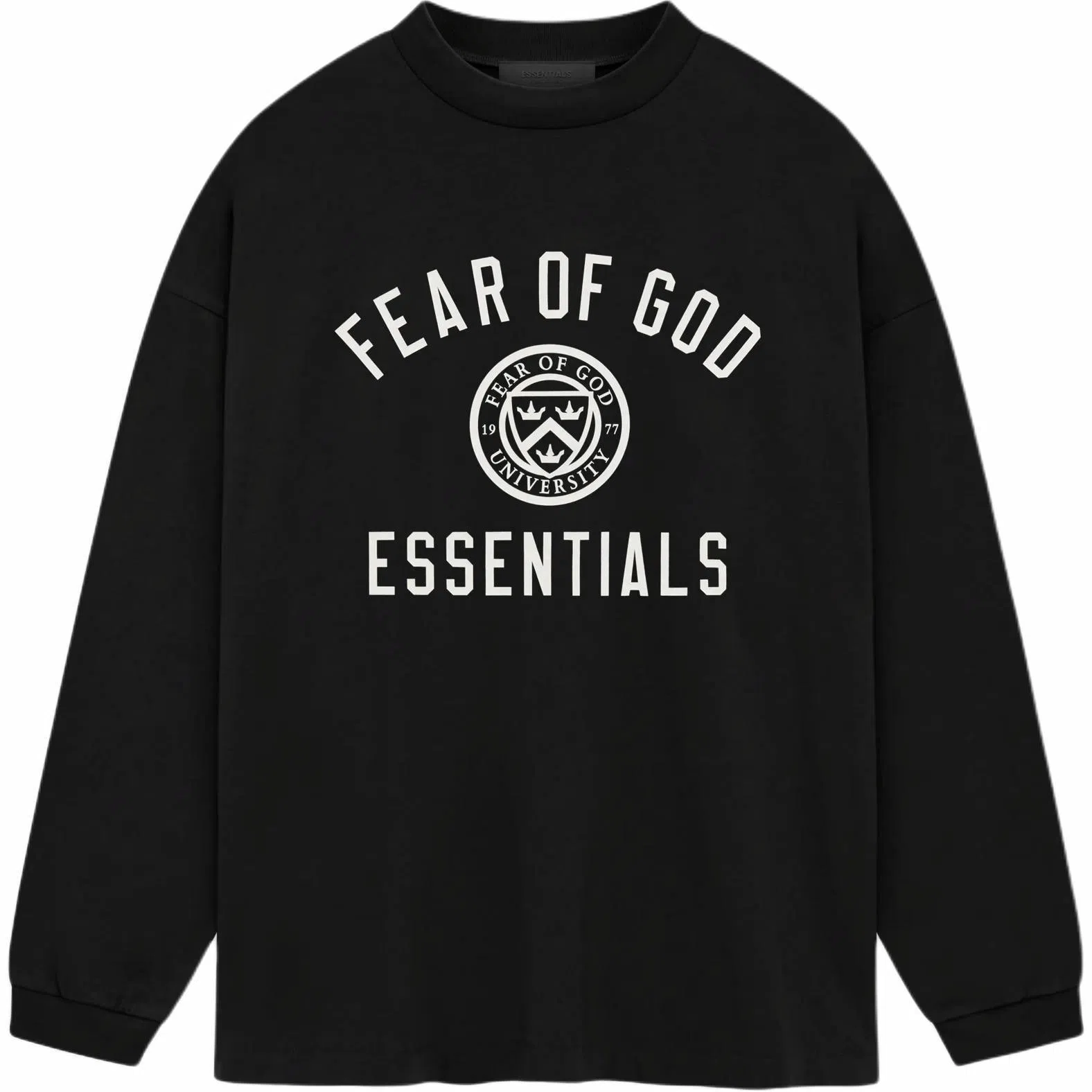 Fear of God Essentials Jersey Long Sleeve Tee Black