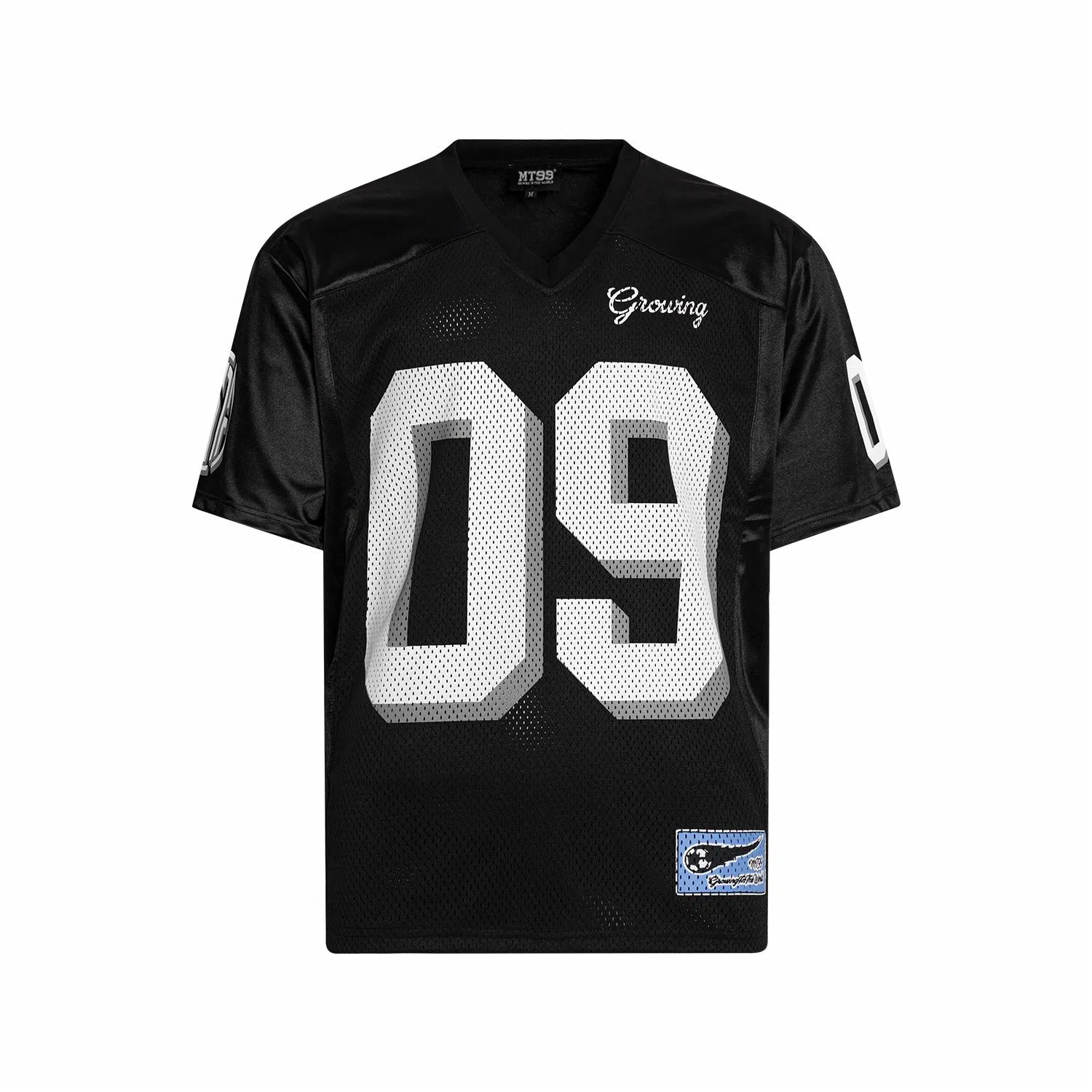 MT99 V-Neck Mesh Jersey Black