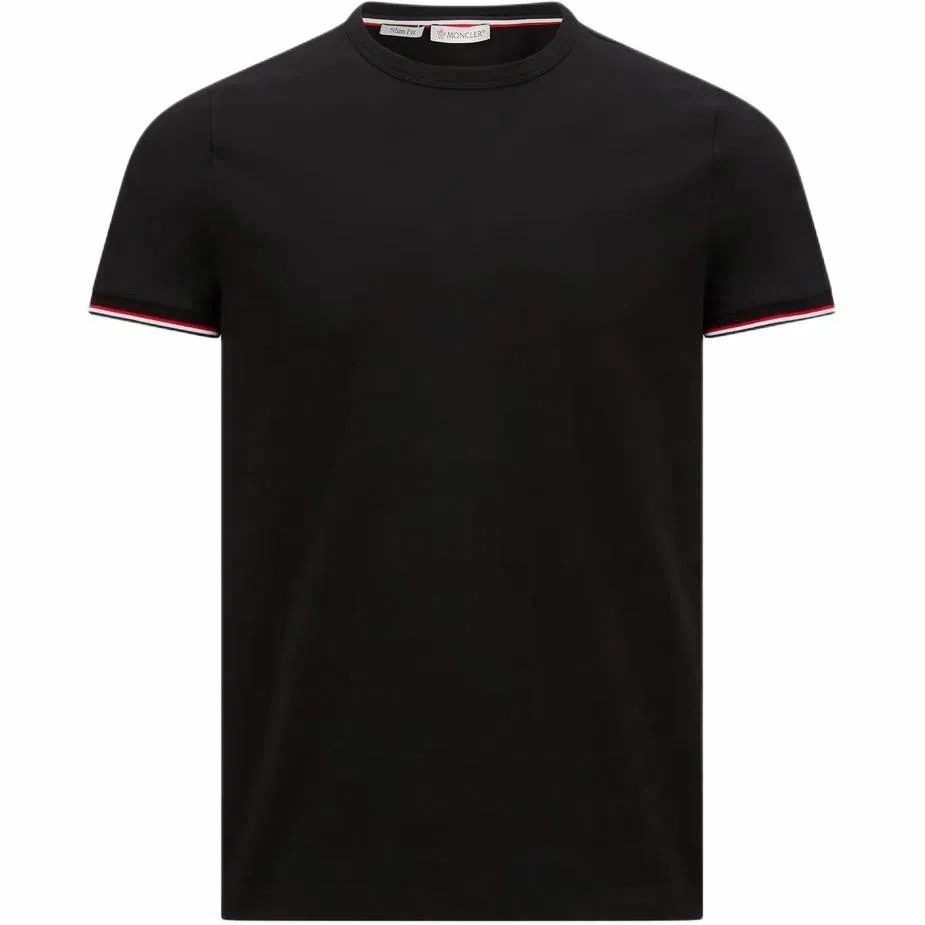 Moncler 3-Color Trimmed Cotton T-Shirt T