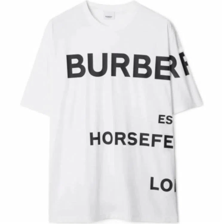 Burberry Logo Print T-Shirt White