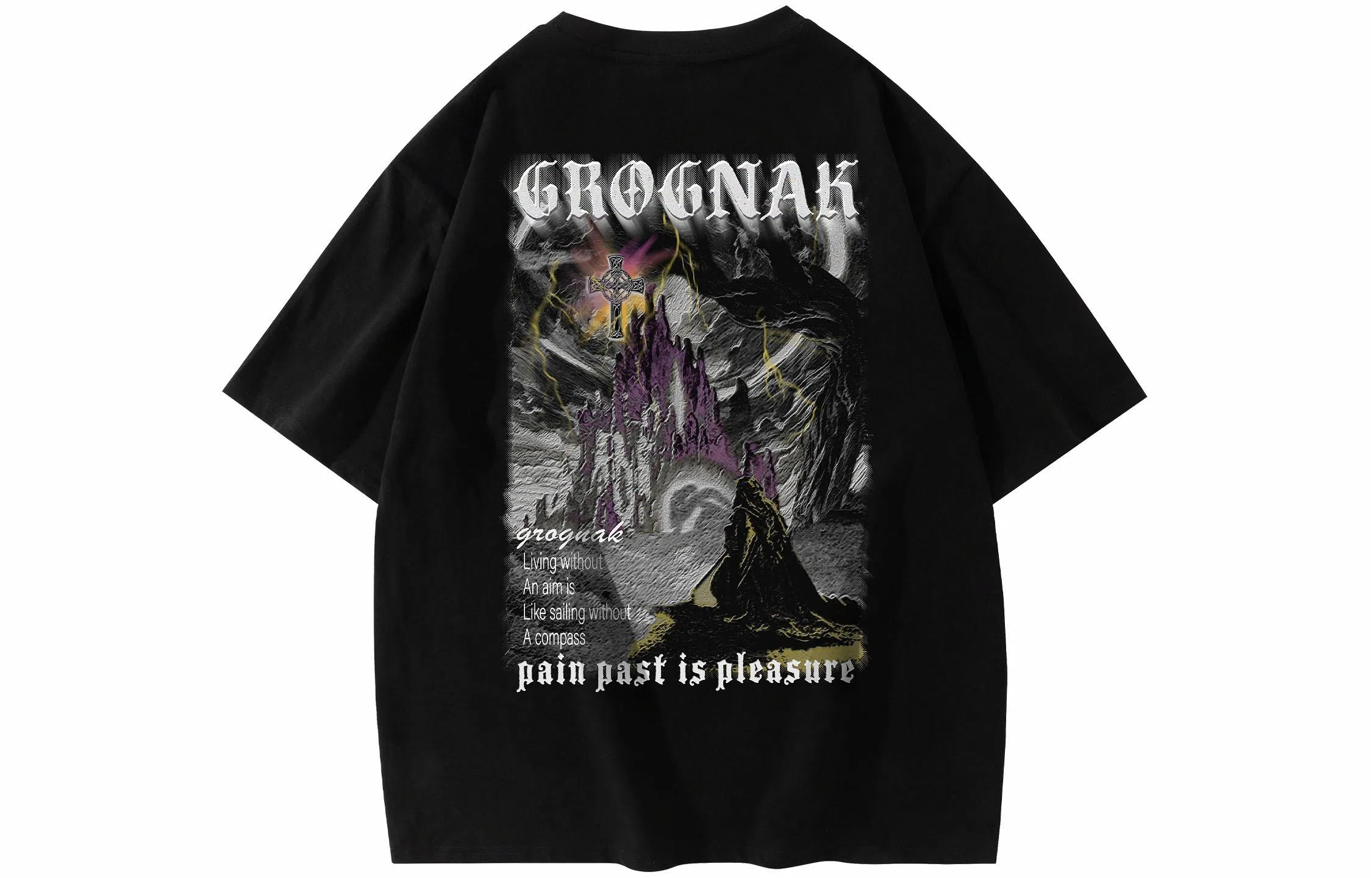 GROGNAK Dark Mountain 3D Logo Tee
