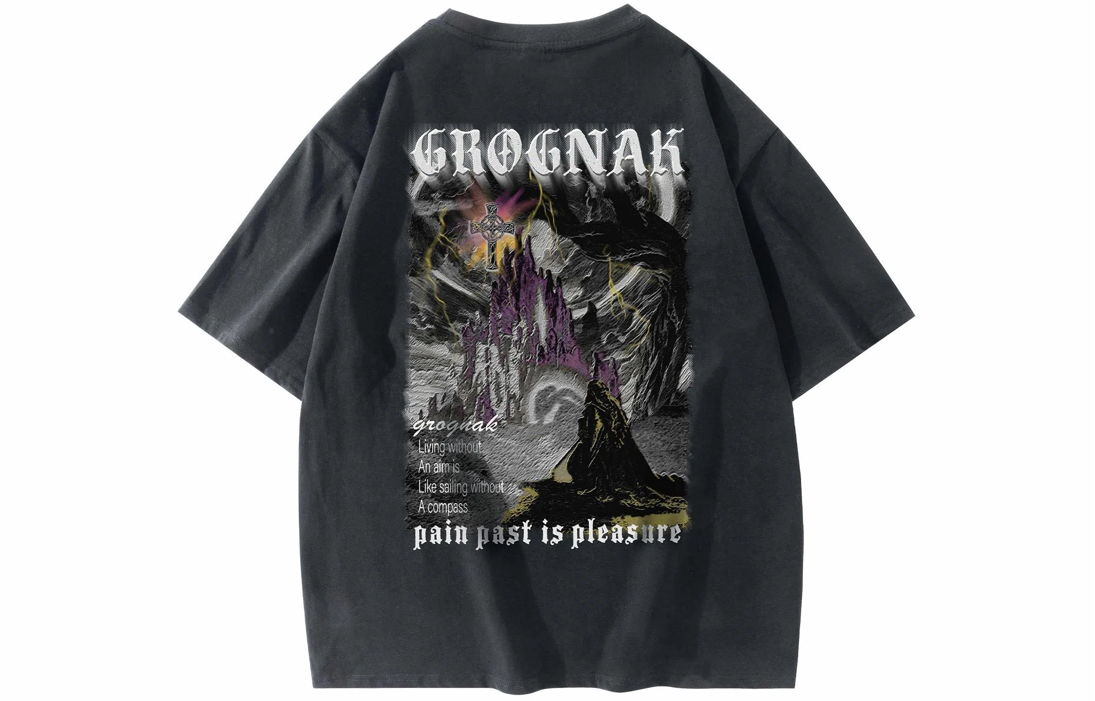 GROGNAK Dark Mountain 3D Logo Tee