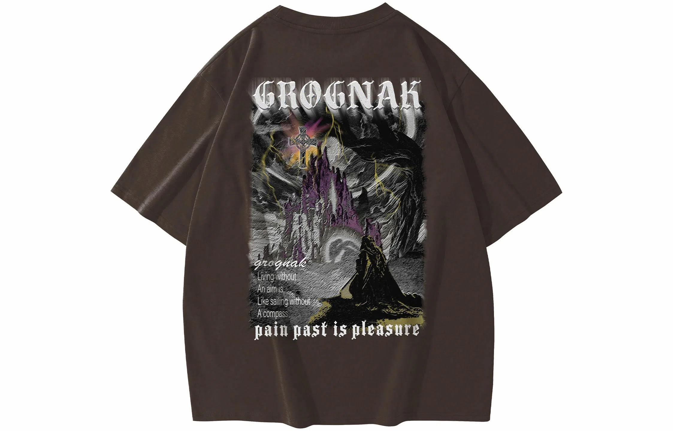 GROGNAK Dark Mountain 3D Logo Tee