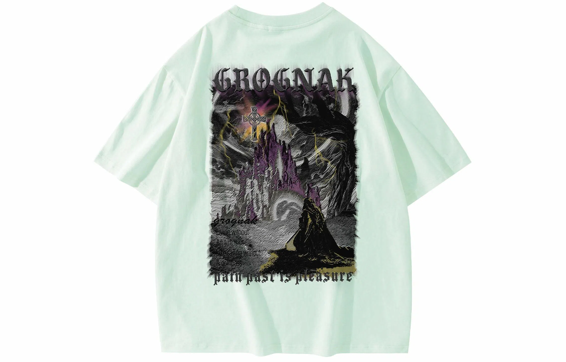 GROGNAK Dark Mountain 3D Logo Tee