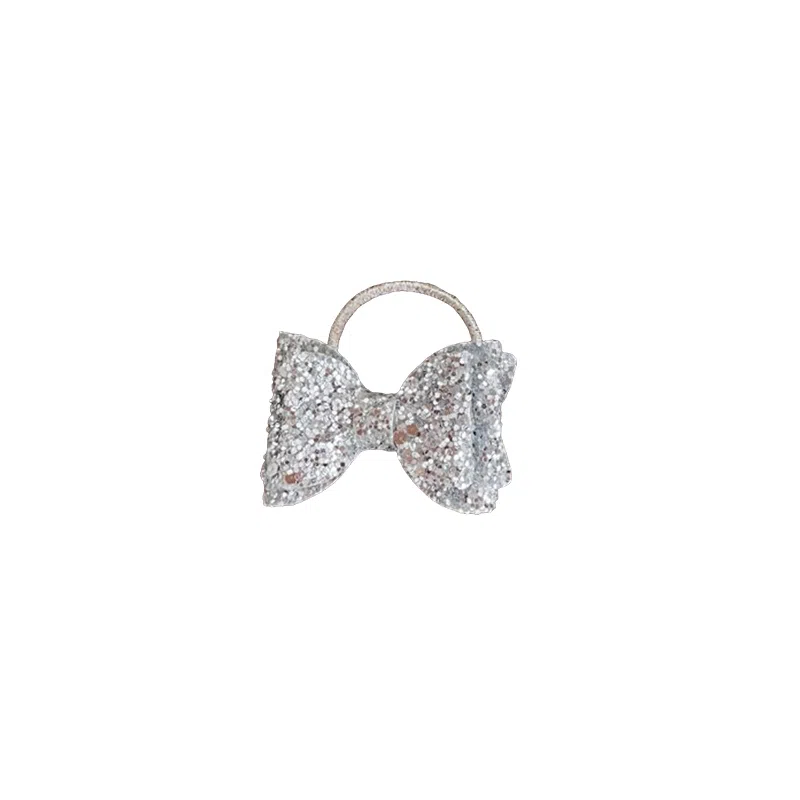 贯古今 儿童头绳高级感亮片蝴蝶结女童头饰亮闪闪可爱宝宝扎辫子皮筋 尼龙 发圈 女款