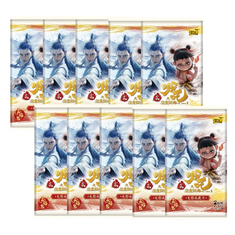 Kayou Nezha Demon Child Movie Collectible Cards Flame Pack