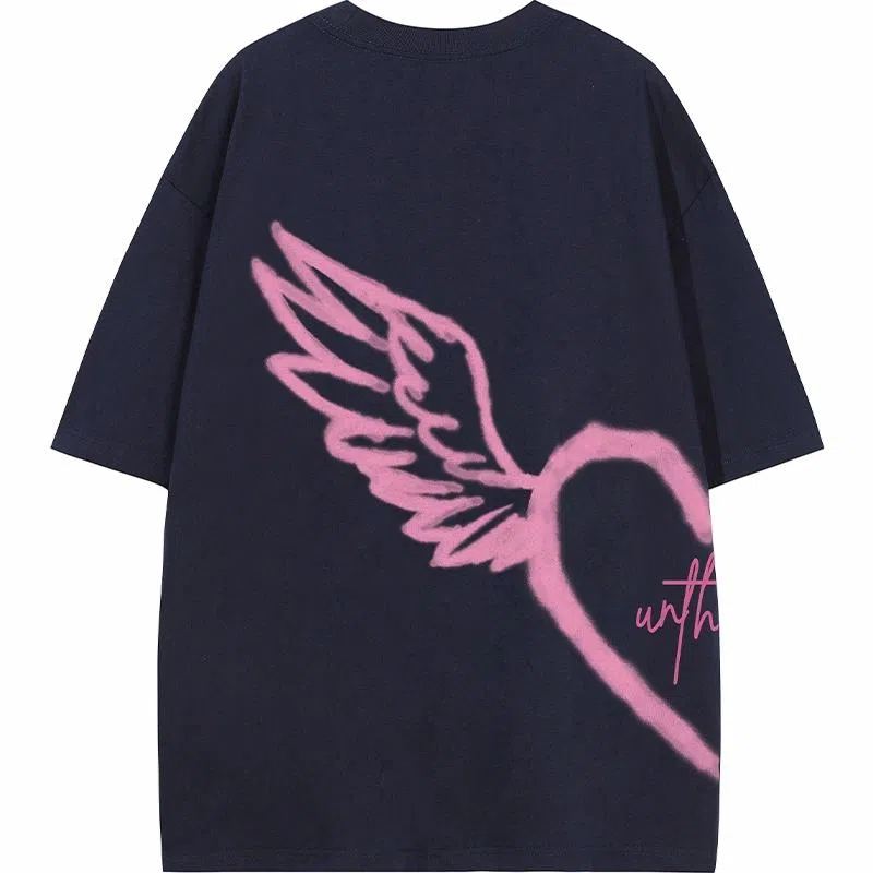 UNthemed Graffiti Heart Wings Tee
