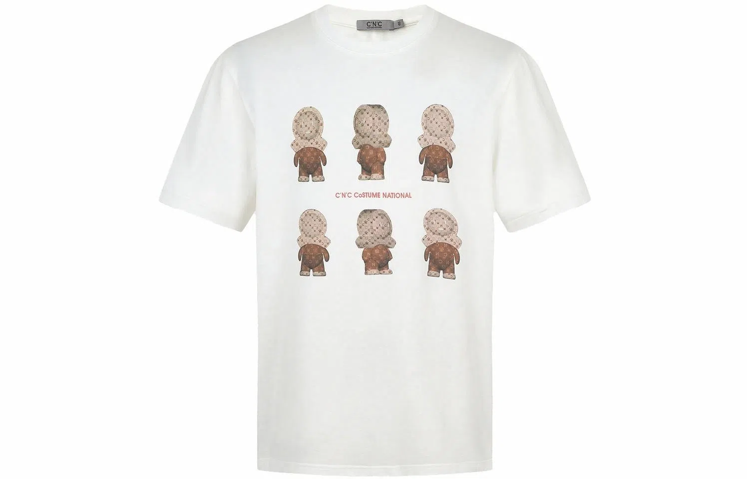 C'N'C Trend Series Teddy Print T-Shirt White