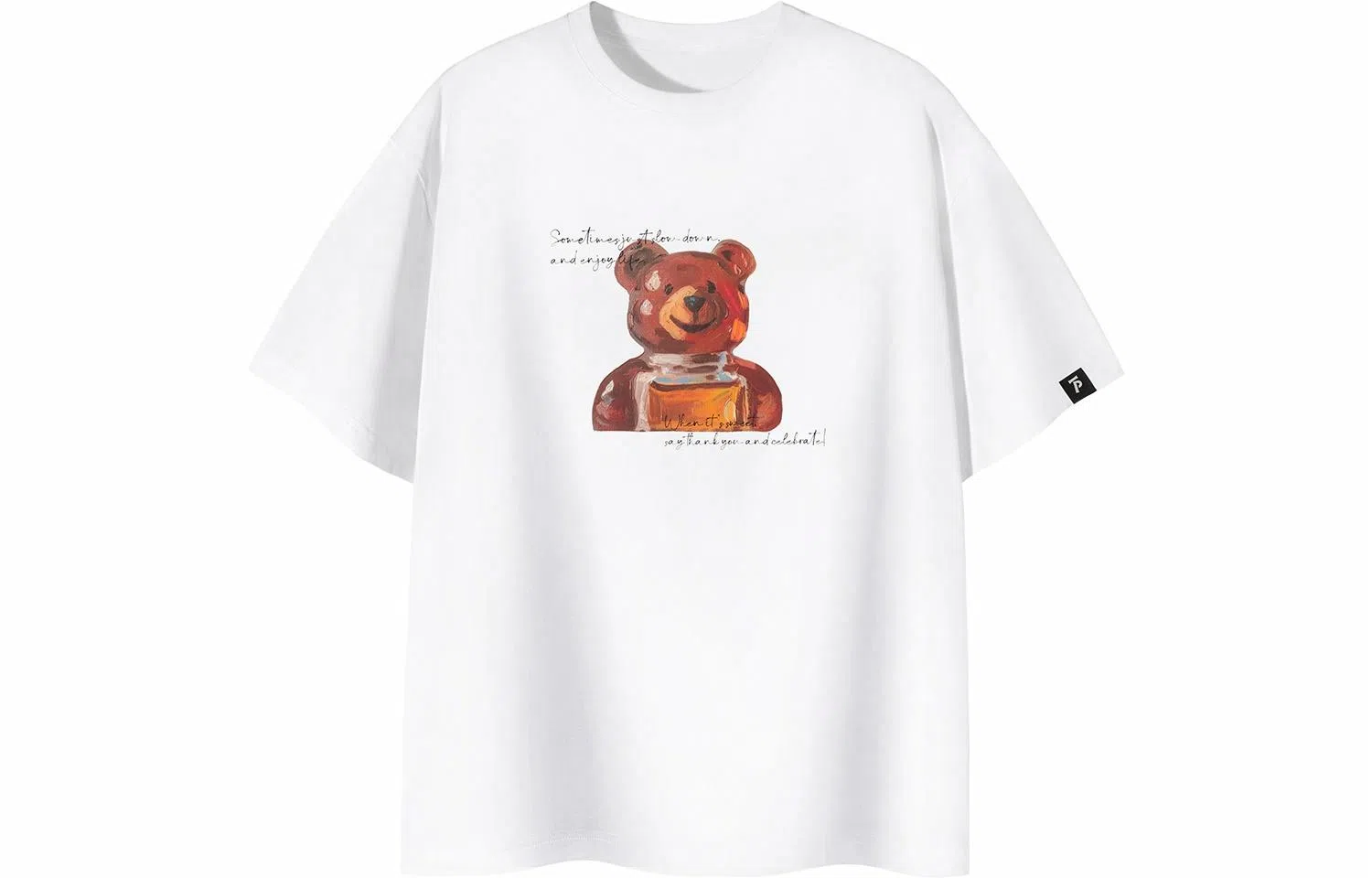 PSO Brand Teddy Bear Print Tee