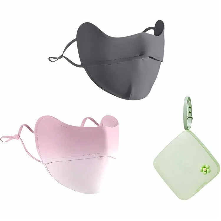 杨同学 杨同学 韩版 防紫外线 遮全脸 夏季薄款 透气冰丝 渐变腮红新 仿丝 防晒面罩 女款