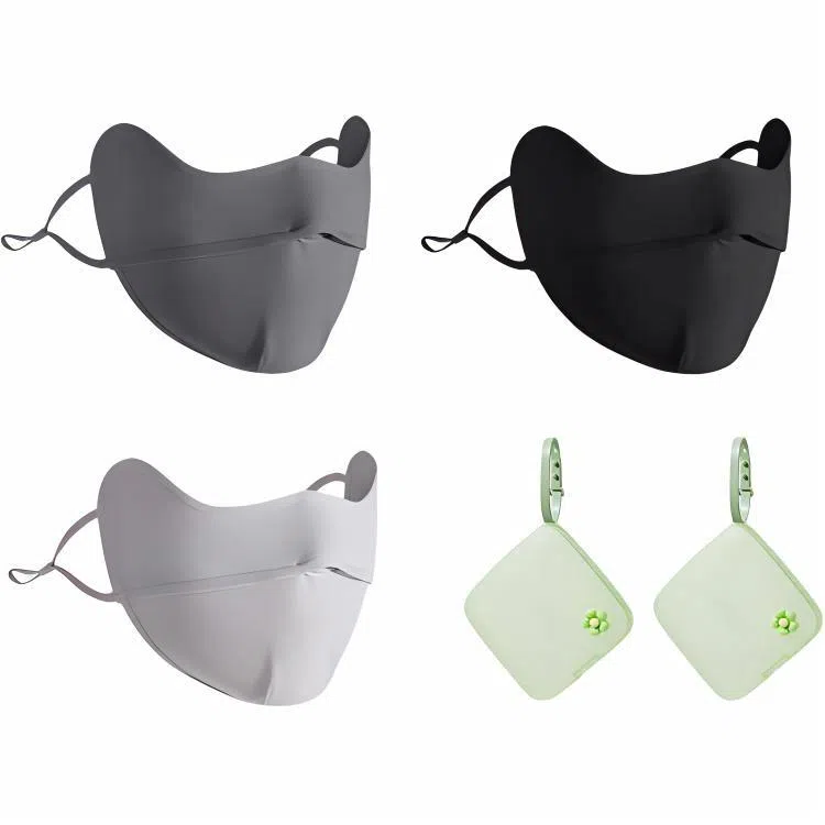 杨同学 杨同学 韩版 防紫外线 遮全脸 夏季薄款 透气冰丝 渐变腮红新 仿丝 防晒面罩 女款