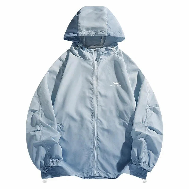 大白鲨 薄款韩版潮流帅气舒适休闲渐变防晒服 男款