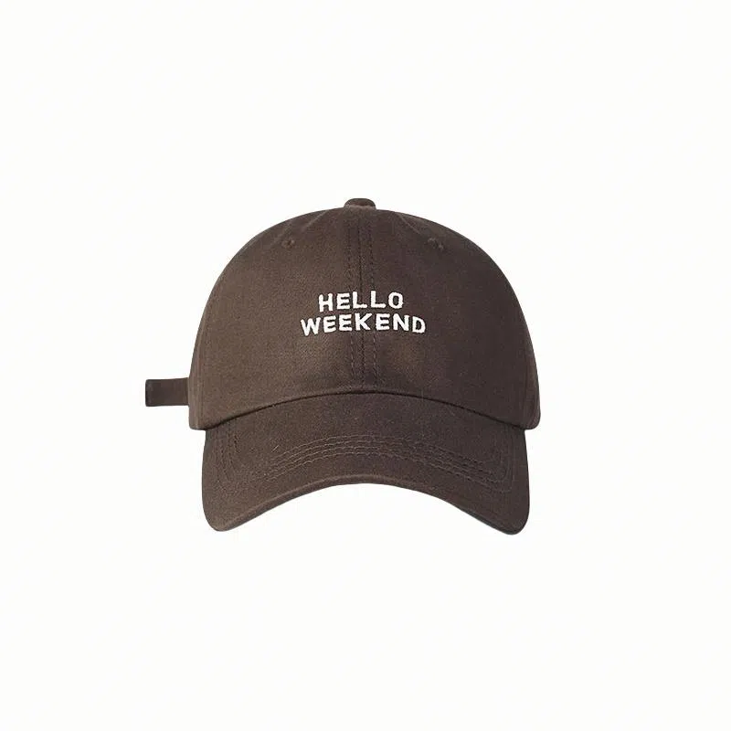 北极绒 深顶显脸小大头围防晒遮阳宽檐潮流休闲韩版字母刺绣 棉 鸭舌帽 男女同款情侣款