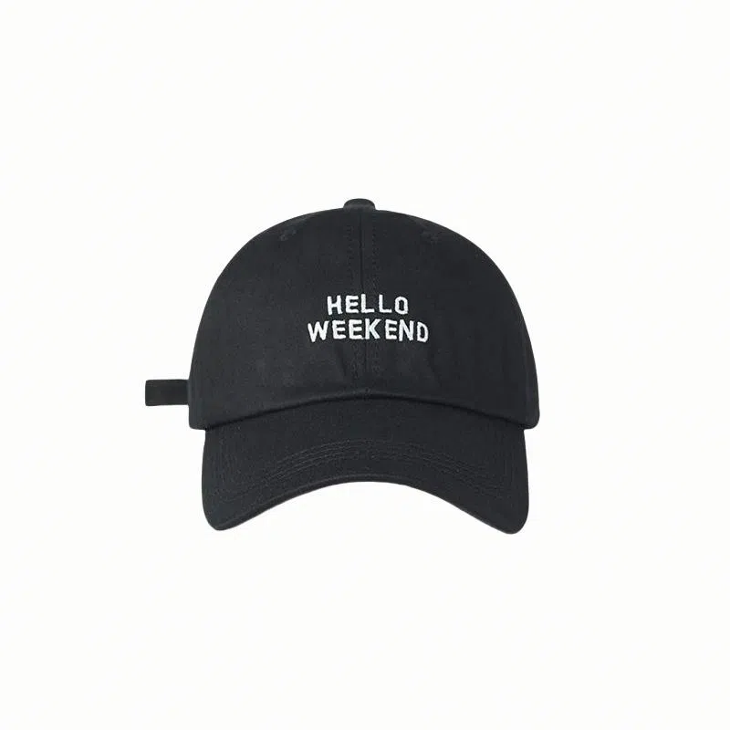 北极绒 深顶显脸小大头围防晒遮阳宽檐潮流休闲韩版字母刺绣 棉 鸭舌帽 男女同款情侣款