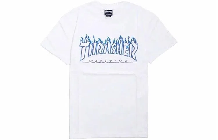Thrasher Ice Blue Flame T-Shirt