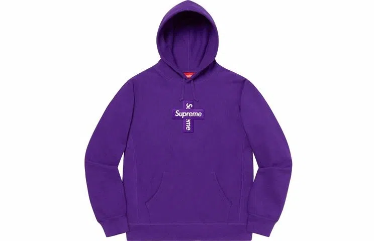 Supreme Cross Box Logo Hooded Sweatshirt