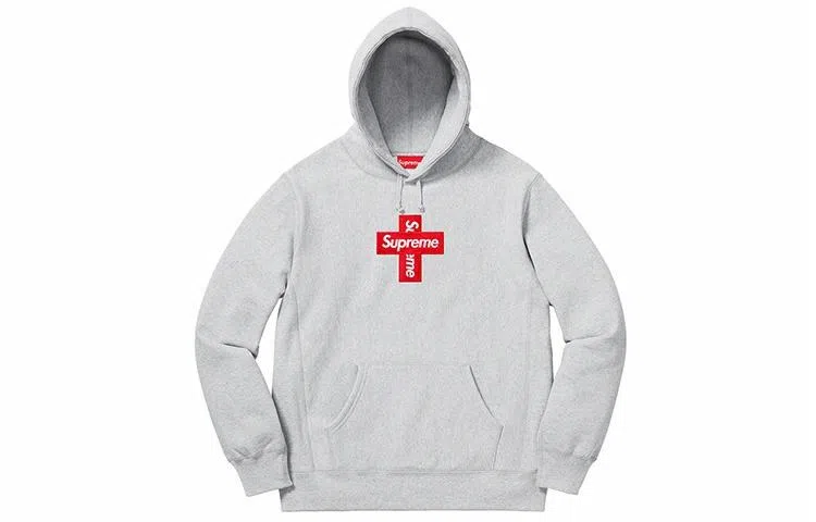 Supreme Cross Box Logo Hooded Sweatshirt