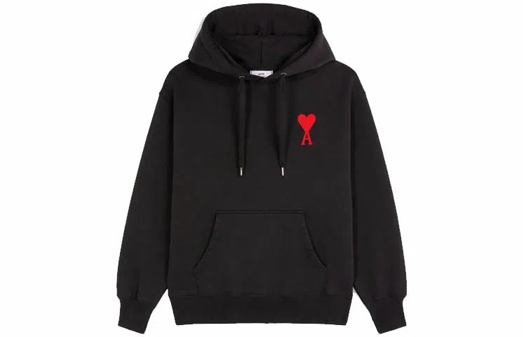 AMIPARIS De Coeur Hoodie Black