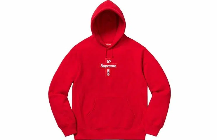 Supreme Cross Box Logo Hooded Sweatshirt