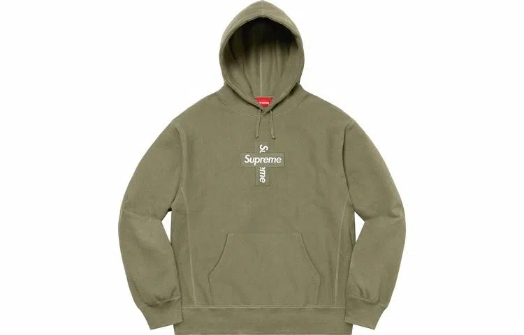 Supreme Cross Box Logo Hooded Sweatshirt