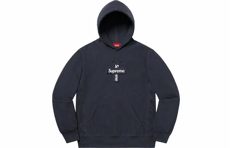 Supreme Cross Box Logo Hooded Sweatshirt