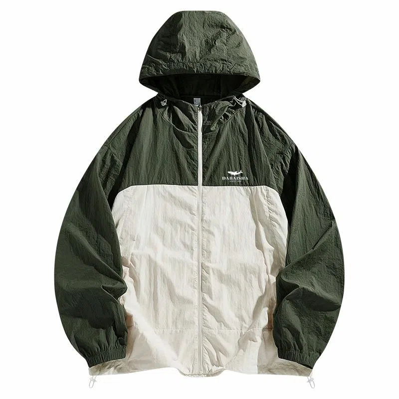 大白鲨 户外轻薄款透气外套潮牌速干防晒服 男款