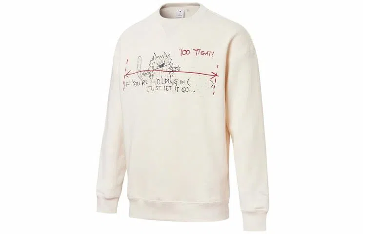 Puma x Michael Lau Graphic Crew Fleece Eggnog