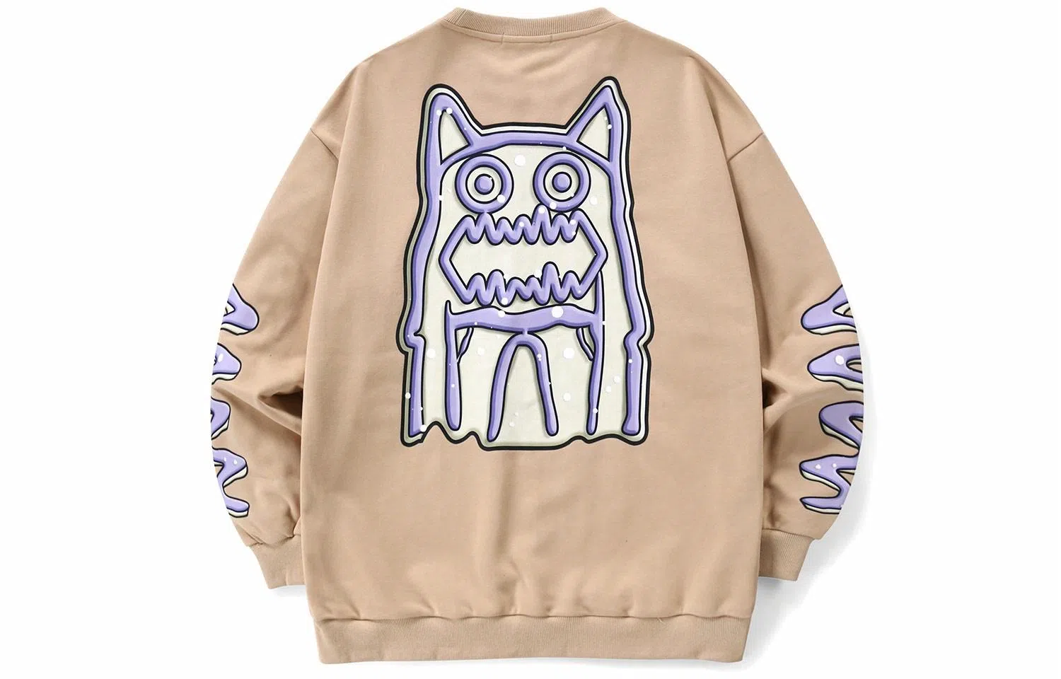 bt Monster Print Oversized Sweatshirt