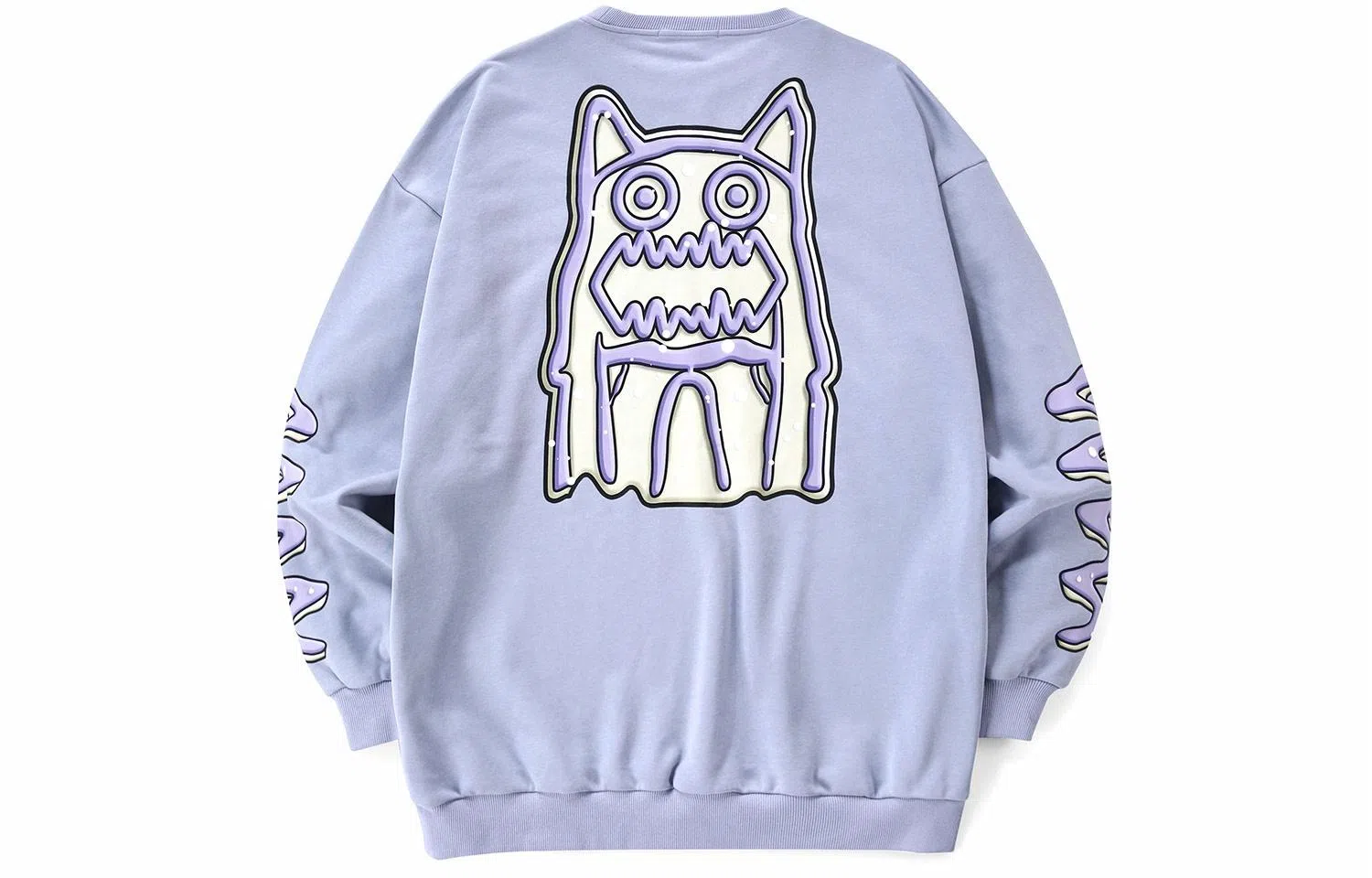 bt Monster Print Oversized Sweatshirt