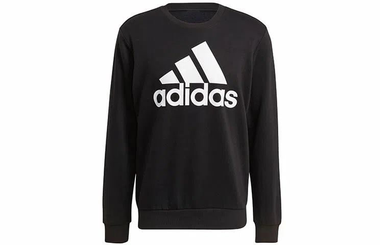 adidas M Bl Ft Swt Logo Crew Sweatshirt Black