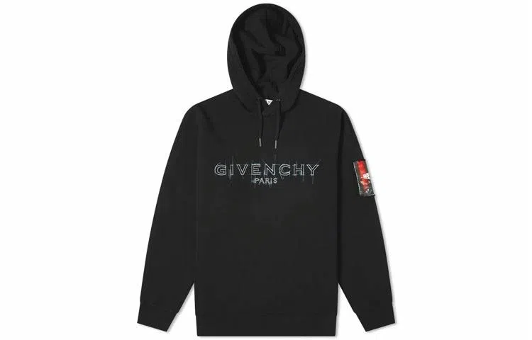 Givenchy Logo Hoodie Black