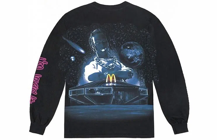 Travis Scott x McDonald Cactus Jack Crewneck Black