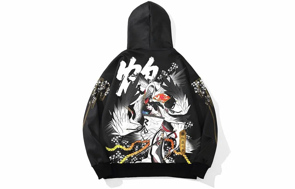 Kimura Sansha x Red Lotus Dream White Crane Hoodie