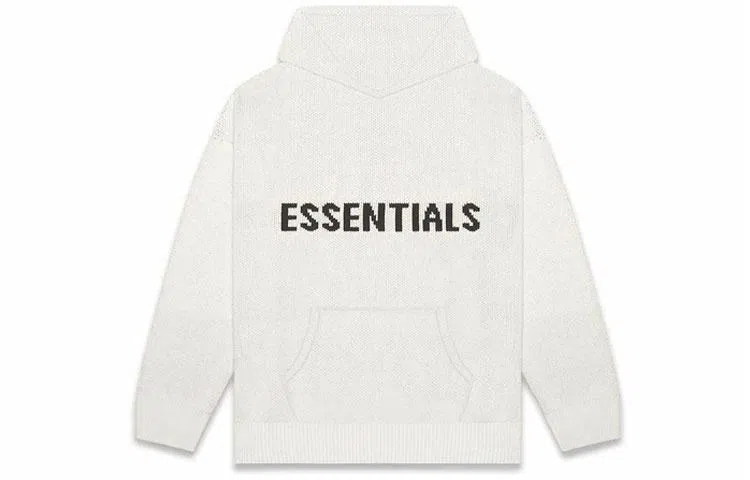 Fear of God Essentials FW20 Knit Hoodie Oatmeal