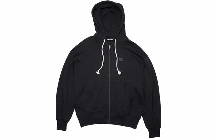 Acne Studios Face Hoodie Black