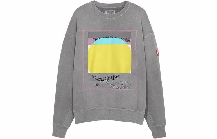 Cav Empt SS21 Sunset Print Crewneck Sweatshirt Grey