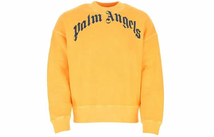 Palm Angels SS21 Logo Crewneck Yellow