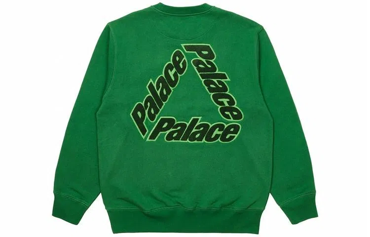Palace Logo Crewneck Green