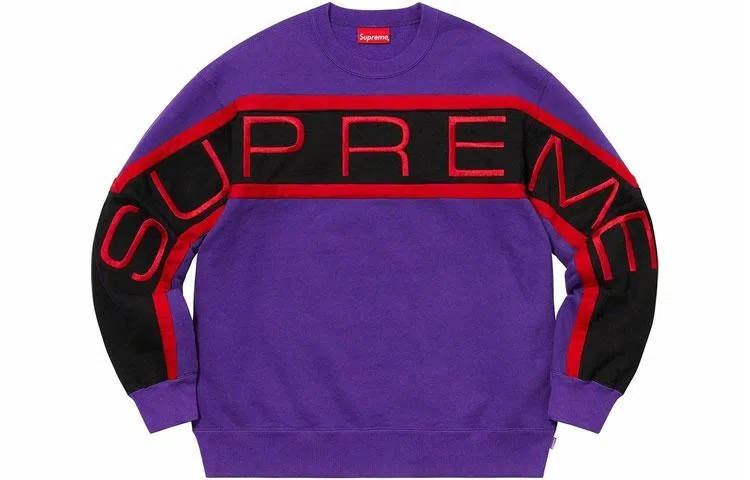 Supreme SS21 Week 1 Paneled Crewneck Logo