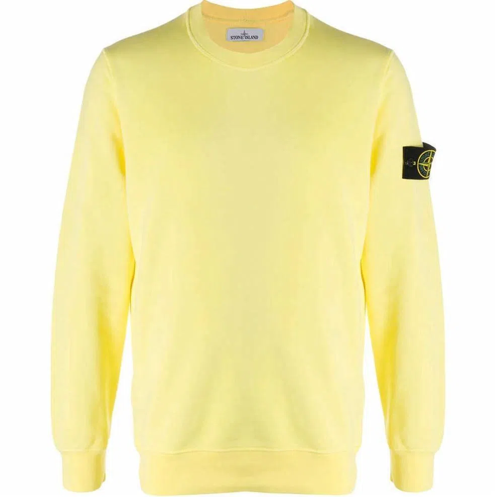 Stone Island SS21 Yellow Crewneck Sweater
