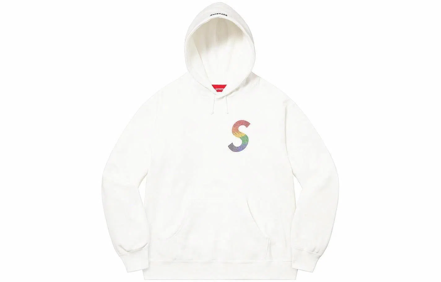 Supreme Week 6 x Swarovski S Logo Hooded Sweatshirt S