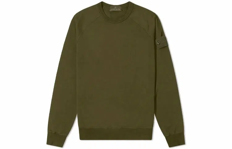 Stone Island Ghost Pieces Sweatshirt Military Green
